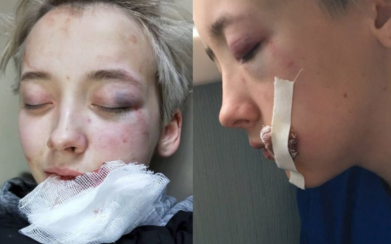 Russian girl slammed by her man